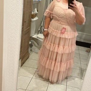 Ivy City Co WHIMSICAL DRESS IN BLUSH 2x